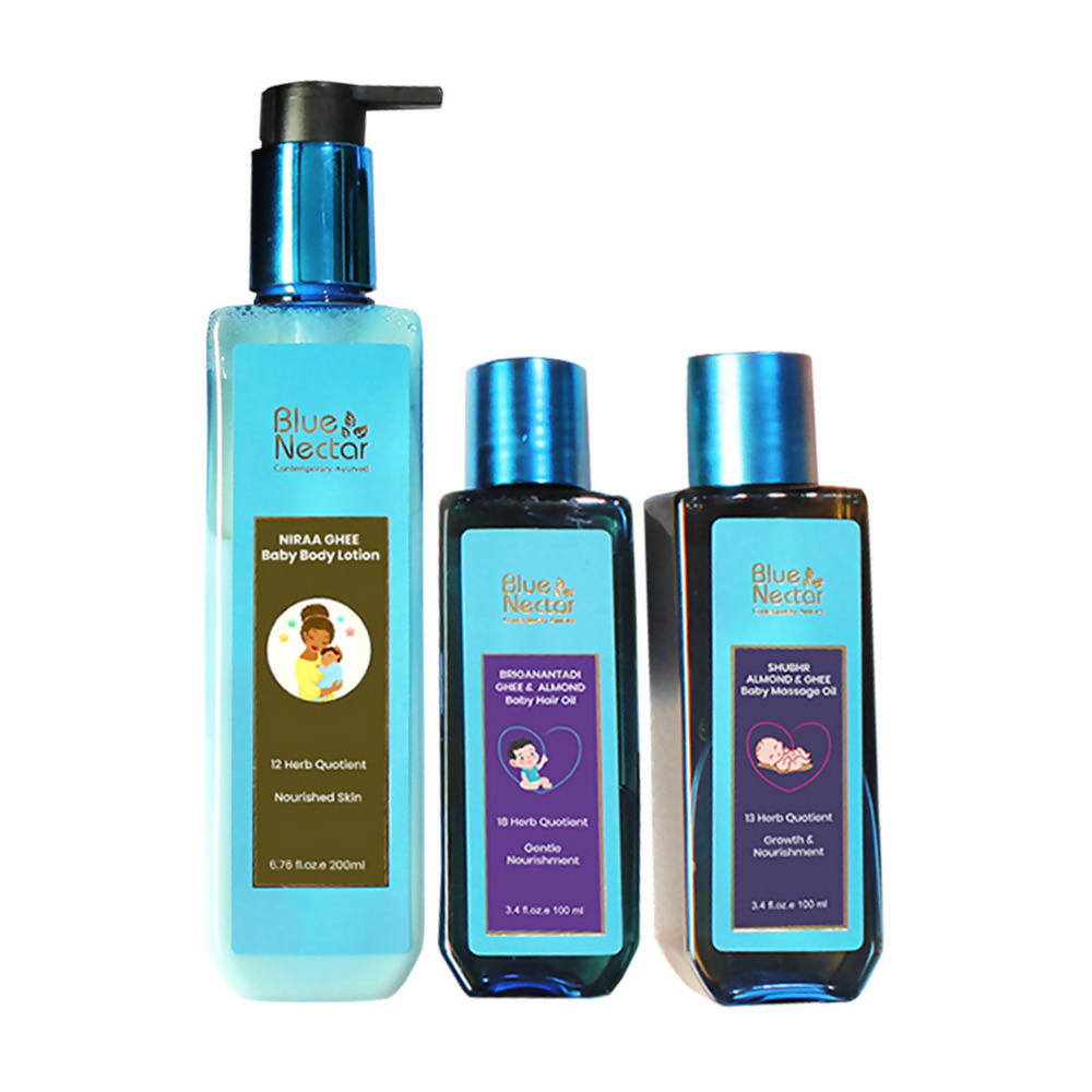 Blue Nectar Full Body Baby Care Gift Set | Grocsy