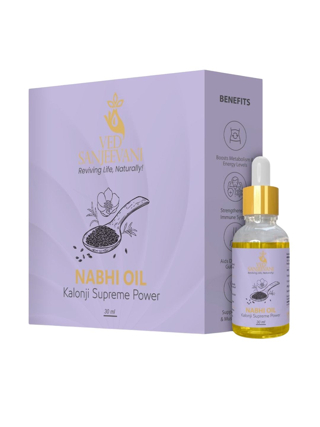 Ved Sanjeevani Kalonji Supreme Nabhi Oil | Grocsy
