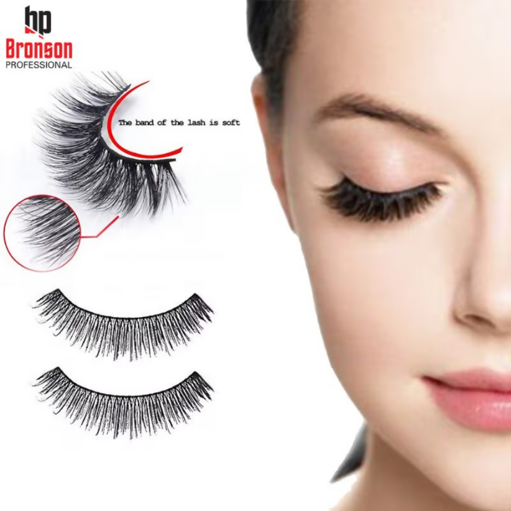 Bronson Professional 3D Effect Long and Natural Look False Eyelashes - 231 | Grocsy
