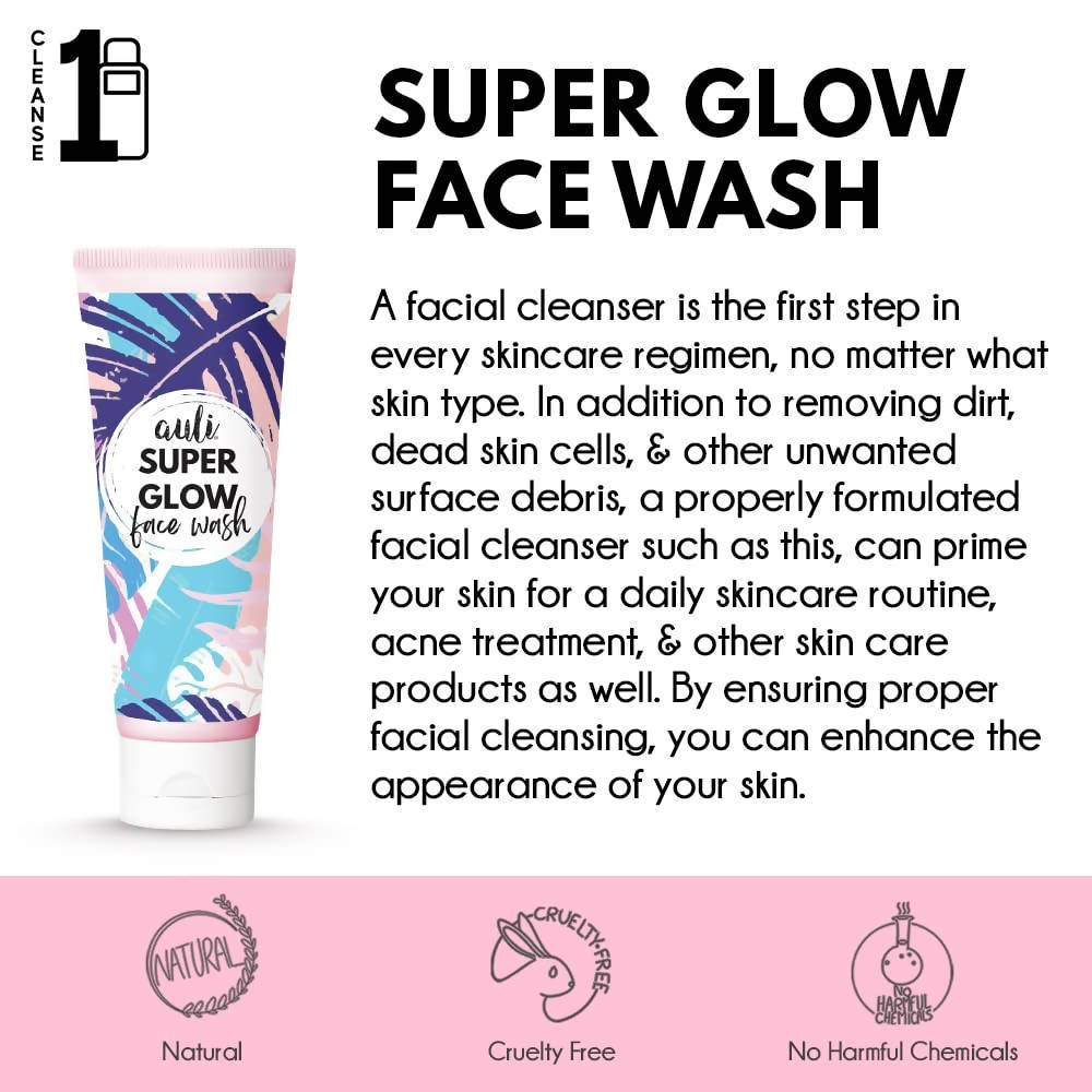 Auli Super Glow Face Wash | Grocsy