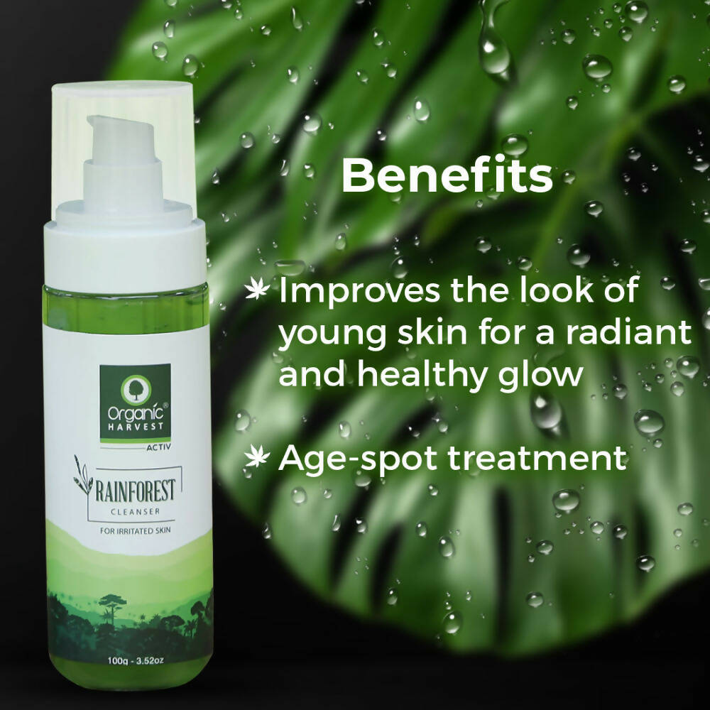 Organic Harvest Rainforest Cleanser For Irritated Skin | Grocsy