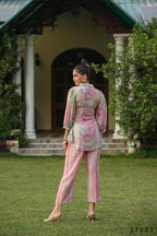 Women's Casual Fashionable Multi Mull Cotton co-ord set - Anya | Grocsy