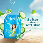 Vivel Cooling Body Wash Mint & Cucumber Moisturizing Shower Gel Supersaver XL Refill Pouch | Grocsy