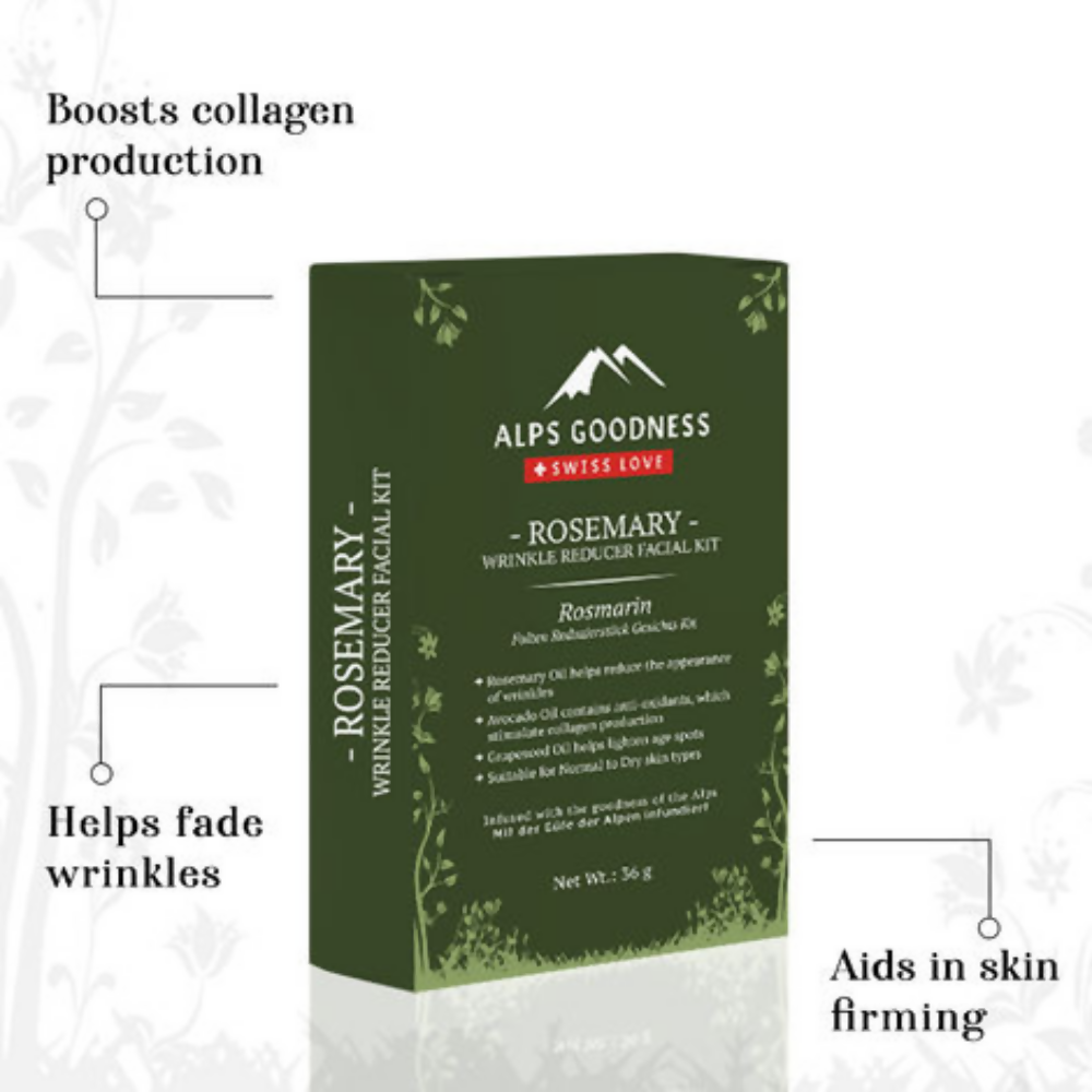 Alps Goodness Rosemary Wrinkle Reducer Facial Kit | Grocsy