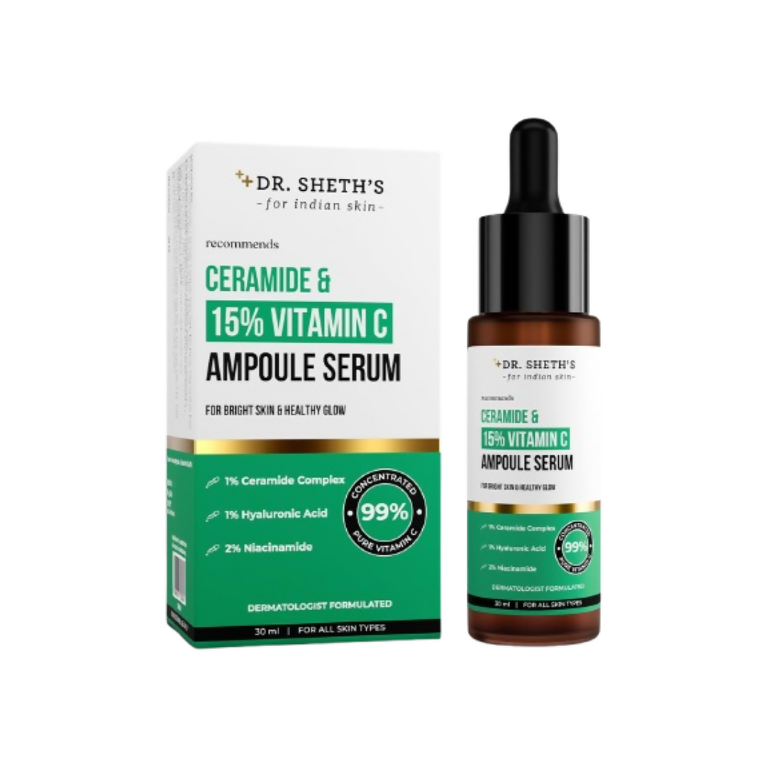 Dr. Sheth's Ceramide & 15% Vitamin C Ampoule Serum | Grocsy