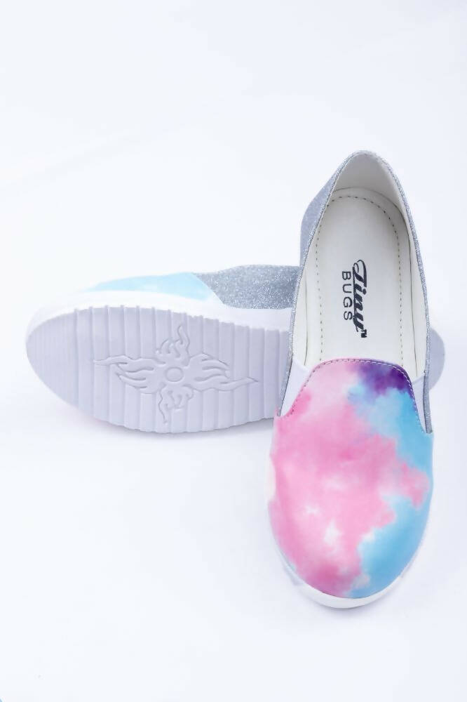 Tiny Bugs Girls Multi Color Prited Flat Casual Wear Ballerinas - Multi Color | Grocsy