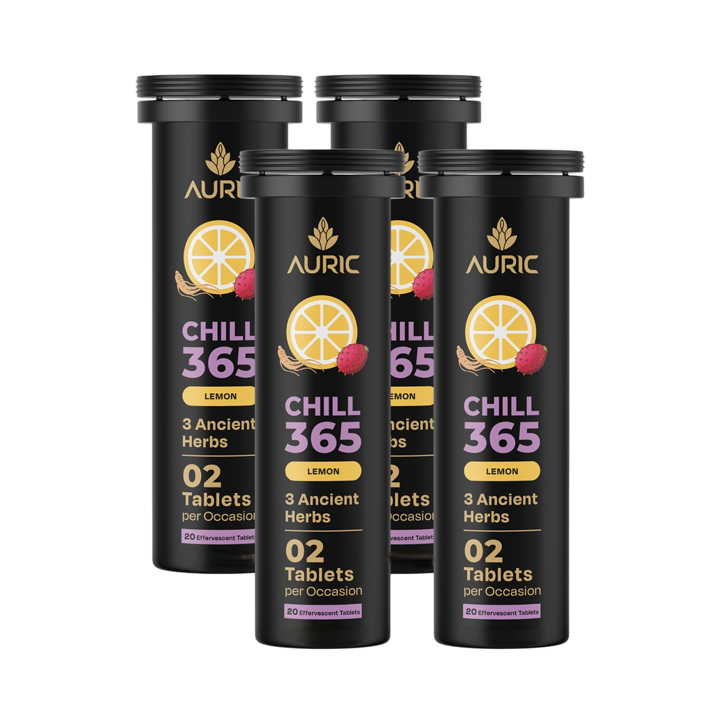Auric Chill 365 Tablets | Lemon Flavour | Grocsy