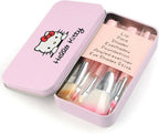Favon Pack of 7 Hello Kitty Professional Makeup Brushes with Case | Grocsy
