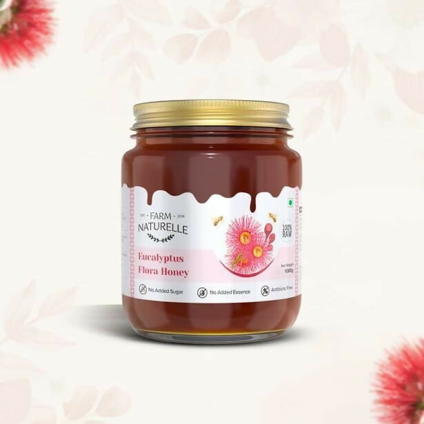 Farm Naturelle Eucalyptus Flower Honey - Raw, Unprocessed Wild Forest Honey | Grocsy