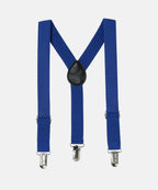 Manet Boys Solid Suspenders - Blue | Grocsy