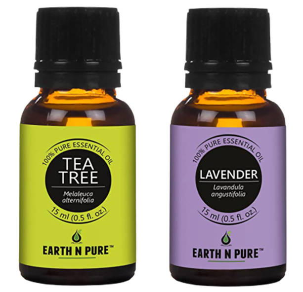 Earth N Pure Tea Tree & Lavender Essential Oils | Grocsy