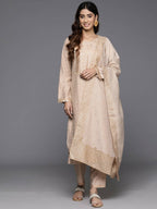 Ahalyaa Women's Traditional wear Kurta Set - Tan | Grocsy