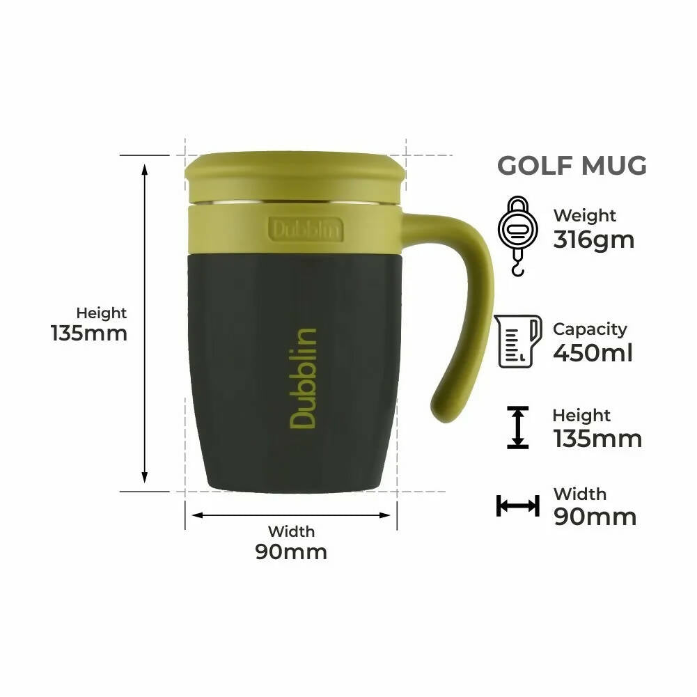 Dubblin Golf Stainless Steel Mug | Grocsy