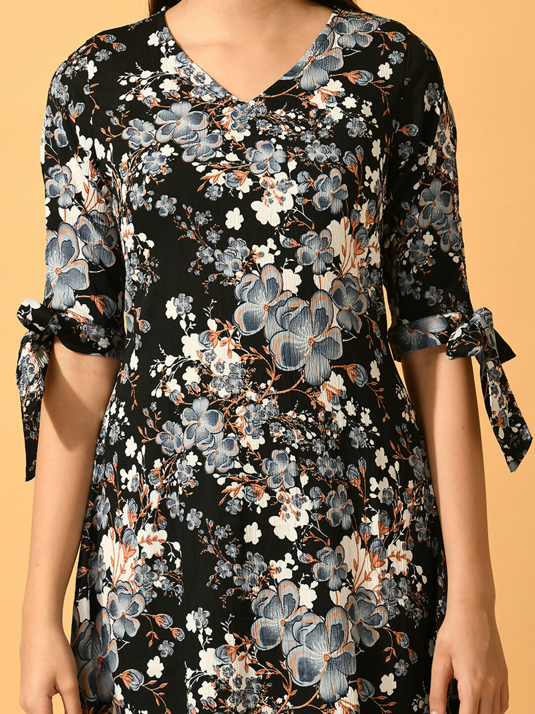 Myshka Women's Black A-Line Party Dress | Grocsy