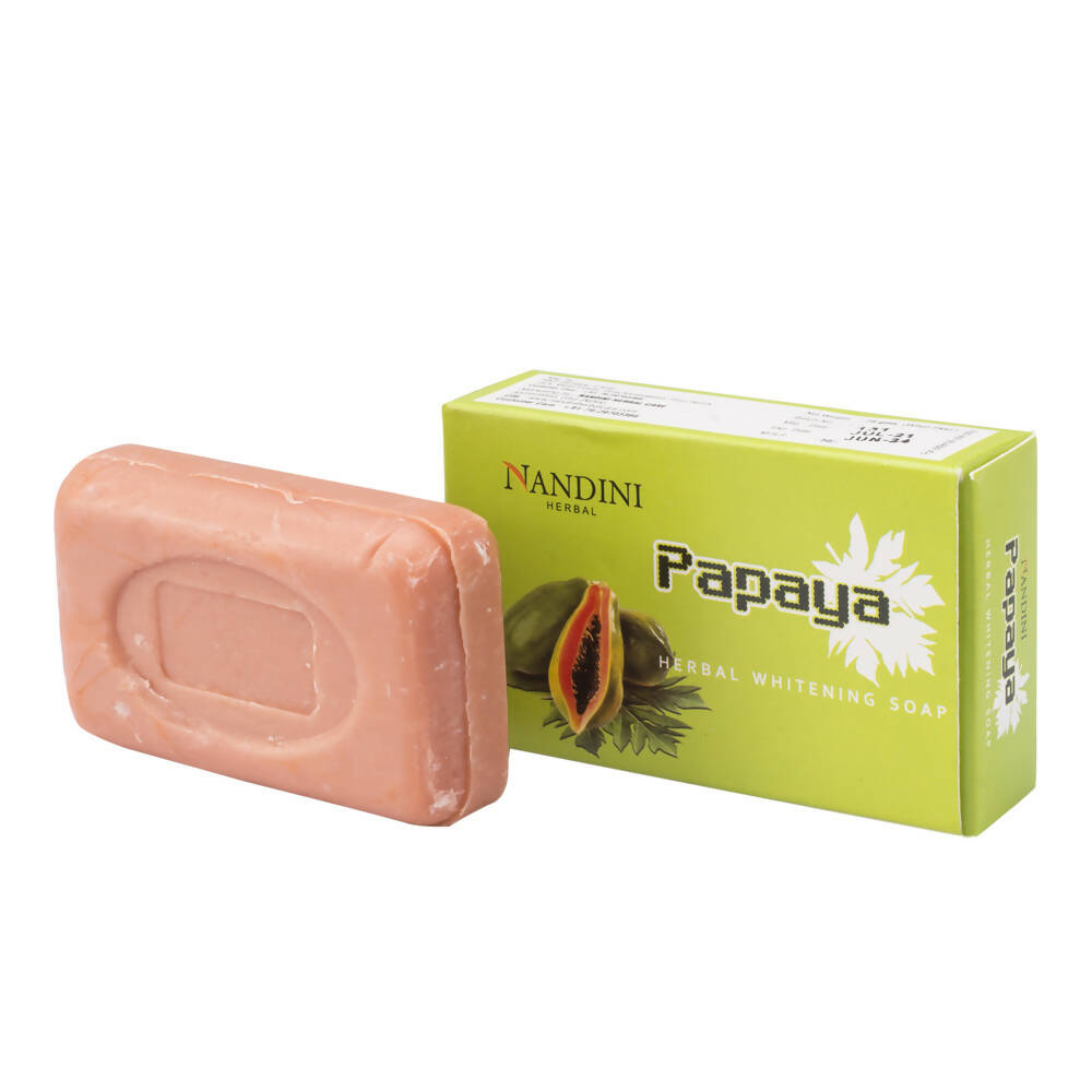 Nandini Herbal Papaya Whitening Soap | Grocsy