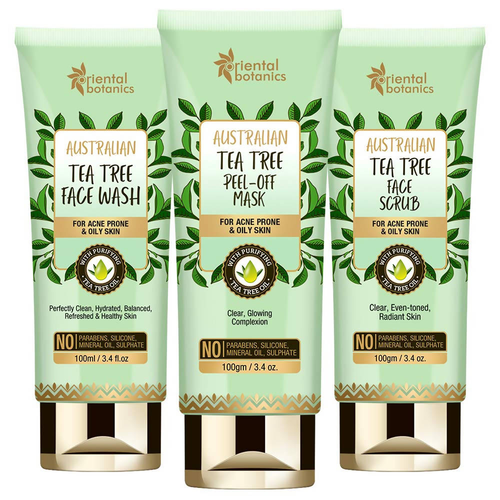 Oriental Botanics Australian Tea Tree Anti Acne Face Care Combo | Grocsy