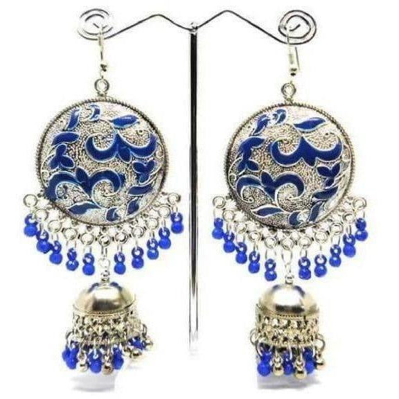 MS Fashion India Muskan Fancy Silver Tone Fashion Earrings | Grocsy
