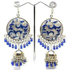 MS Fashion India Muskan Fancy Silver Tone Fashion Earrings | Grocsy