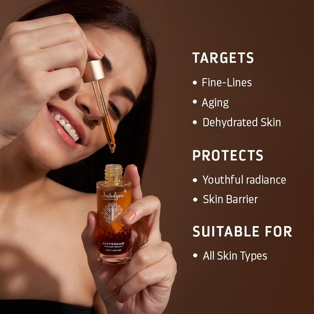 Indulgeo Essentials Ageless Beauty Zafferano Oil With Saffron | Grocsy