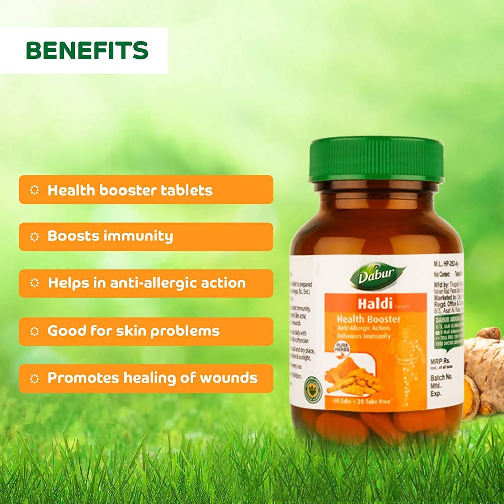 Dabur Haldi Tablets Health Booster | Grocsy