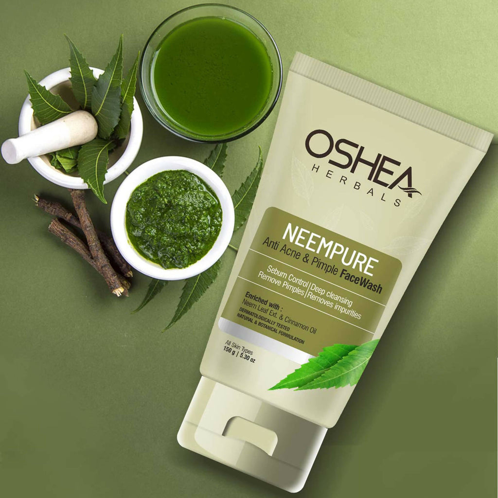 Oshea Herbals Neempure Anti Acne & Pimple Face Wash | Grocsy