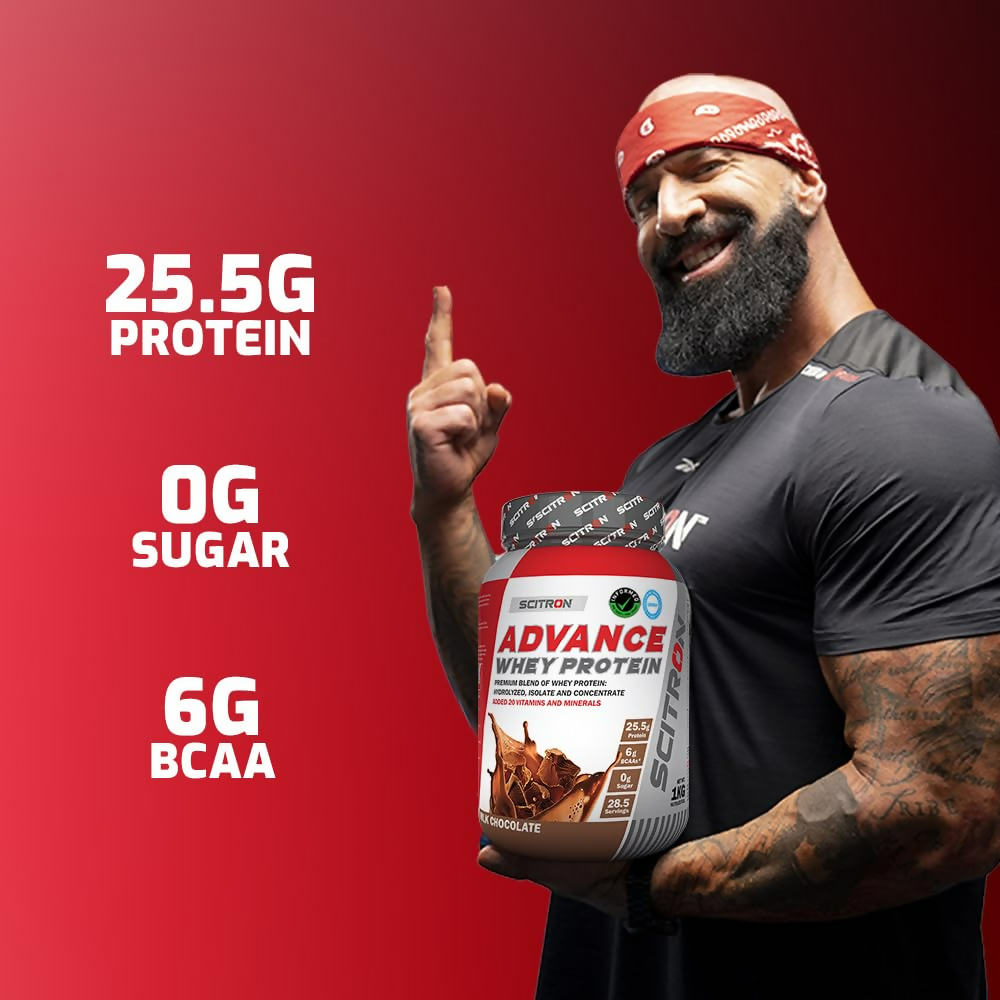 Scitron Advance Whey Protein Milk Chocolate Flavor | Grocsy