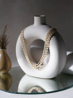 Layered Pearl Neckpiece (Gold) - Ruby Raang | Grocsy