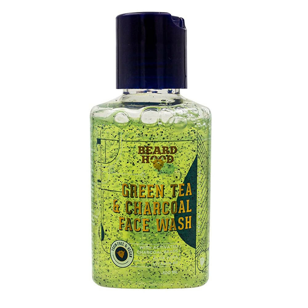 Beardhood Green Tea & Charcoal Face Wash | Grocsy