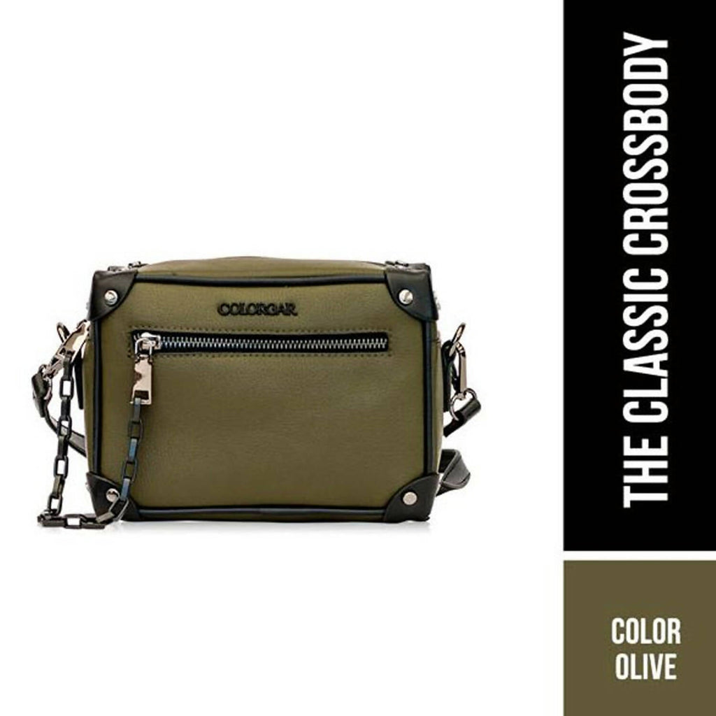 Colorbar Pouch The Classic Crossbody - Olive | Grocsy