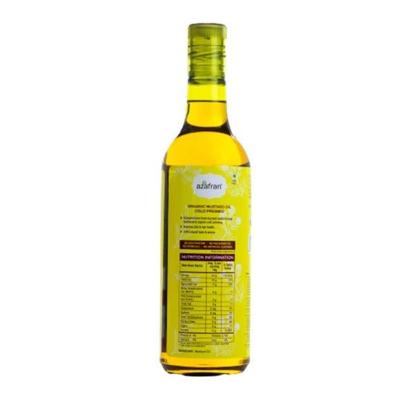 Azafran Organic Mustard Oil (Cold Pressed) | Grocsy