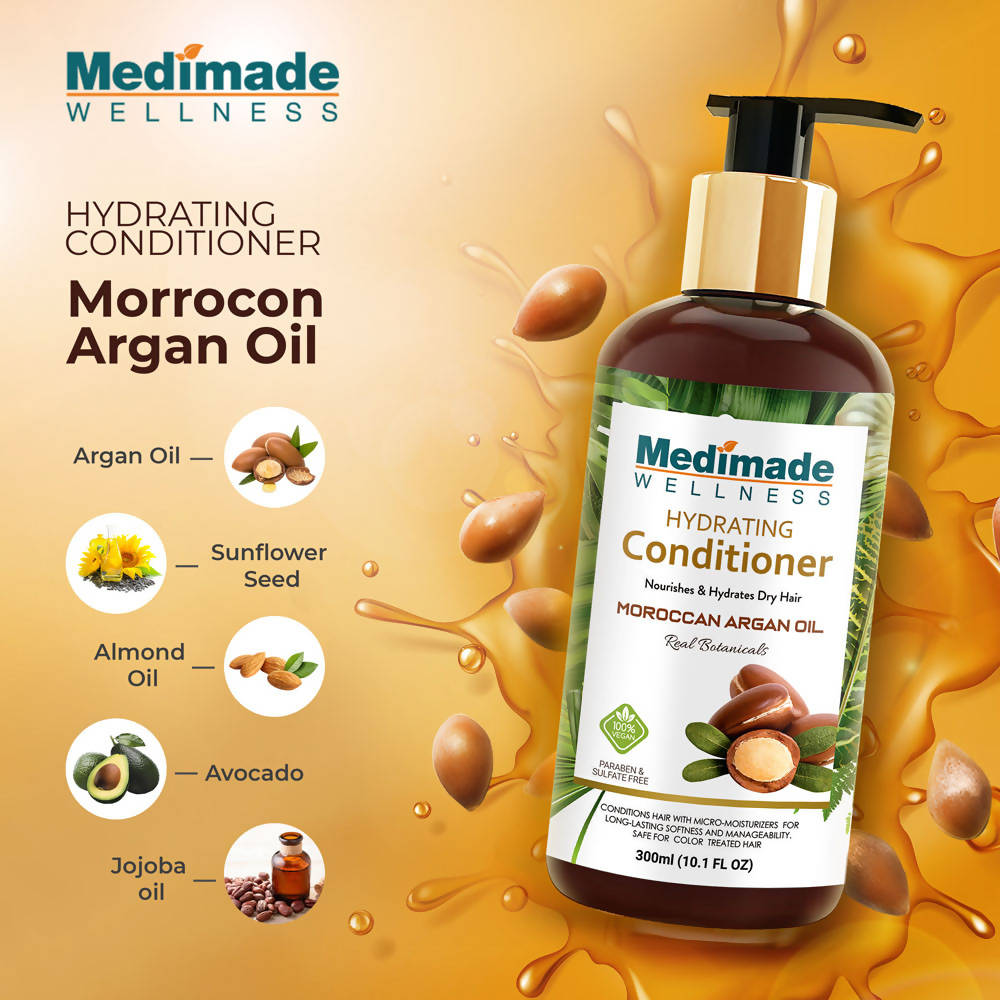 Medimade Wellness Hydrating Conditioner With Moroccan Argan Oil | Grocsy