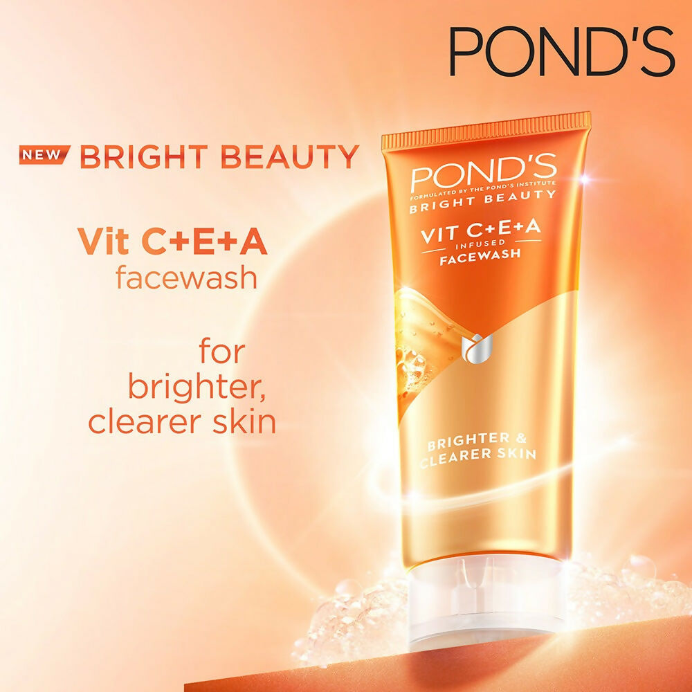 Ponds Bright Beauty Vit C+E+A Gel Face Wash | Grocsy