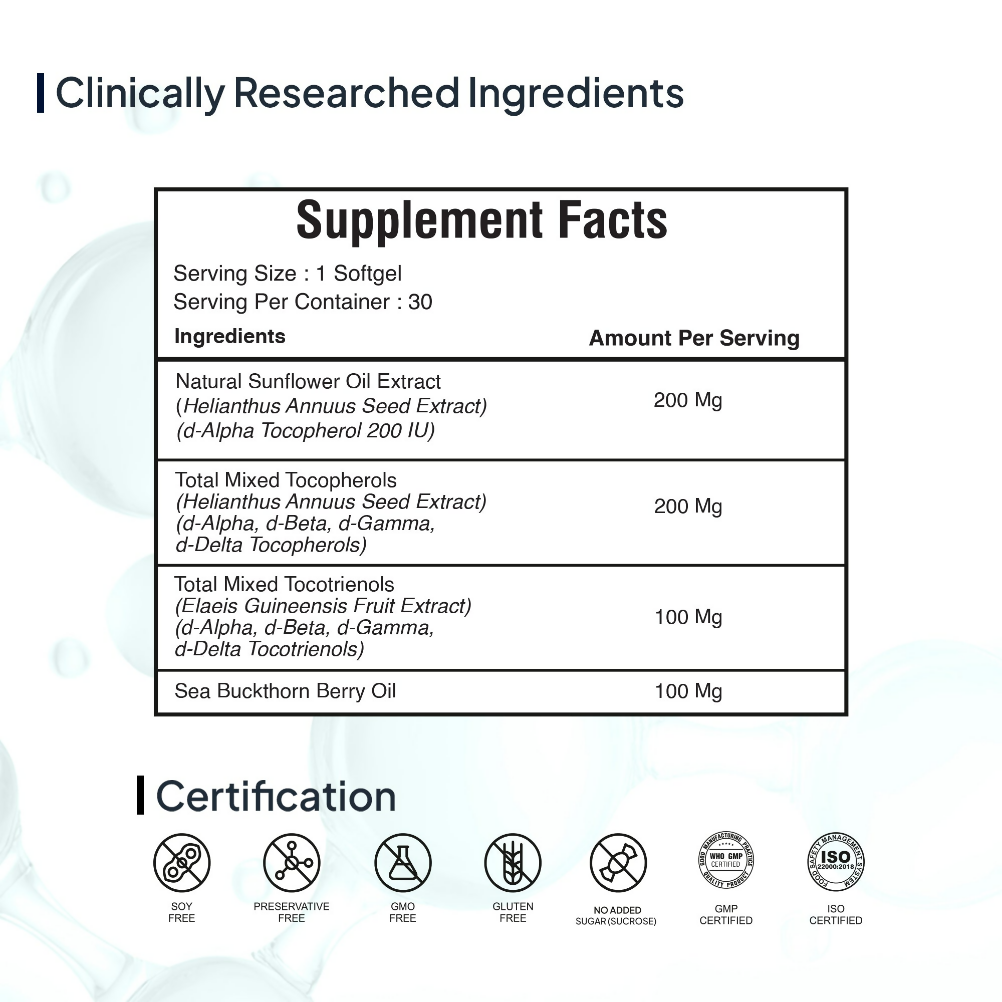 Miduty by Palak Notes Mixed Tocopherols & Tocotrienols Capsules | Grocsy