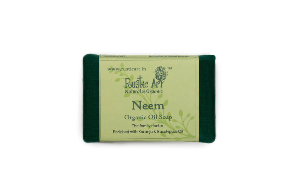 Rustic Art Neem Organic Oil Soap | Grocsy