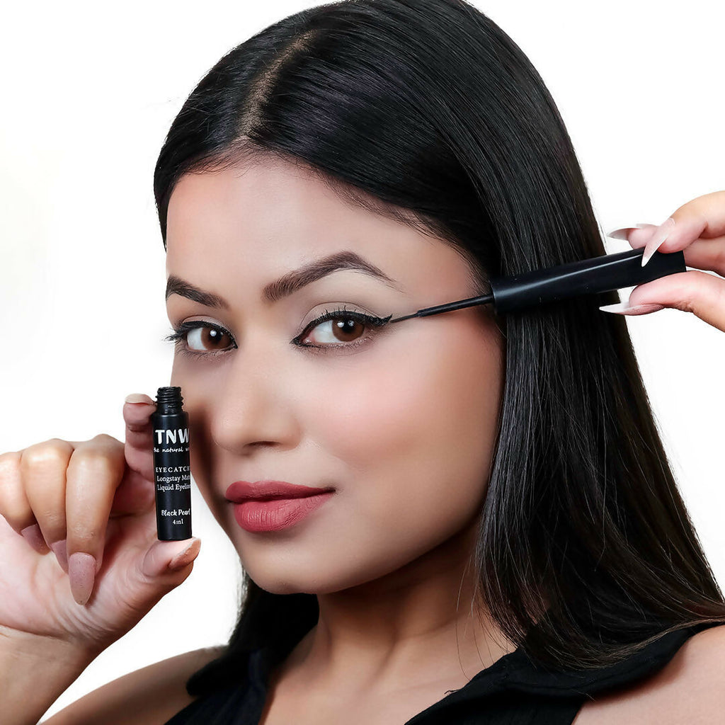 The Natural Wash Eyecatchy Longstay Matte Liquid Eyeliner - Black Pearl | Grocsy
