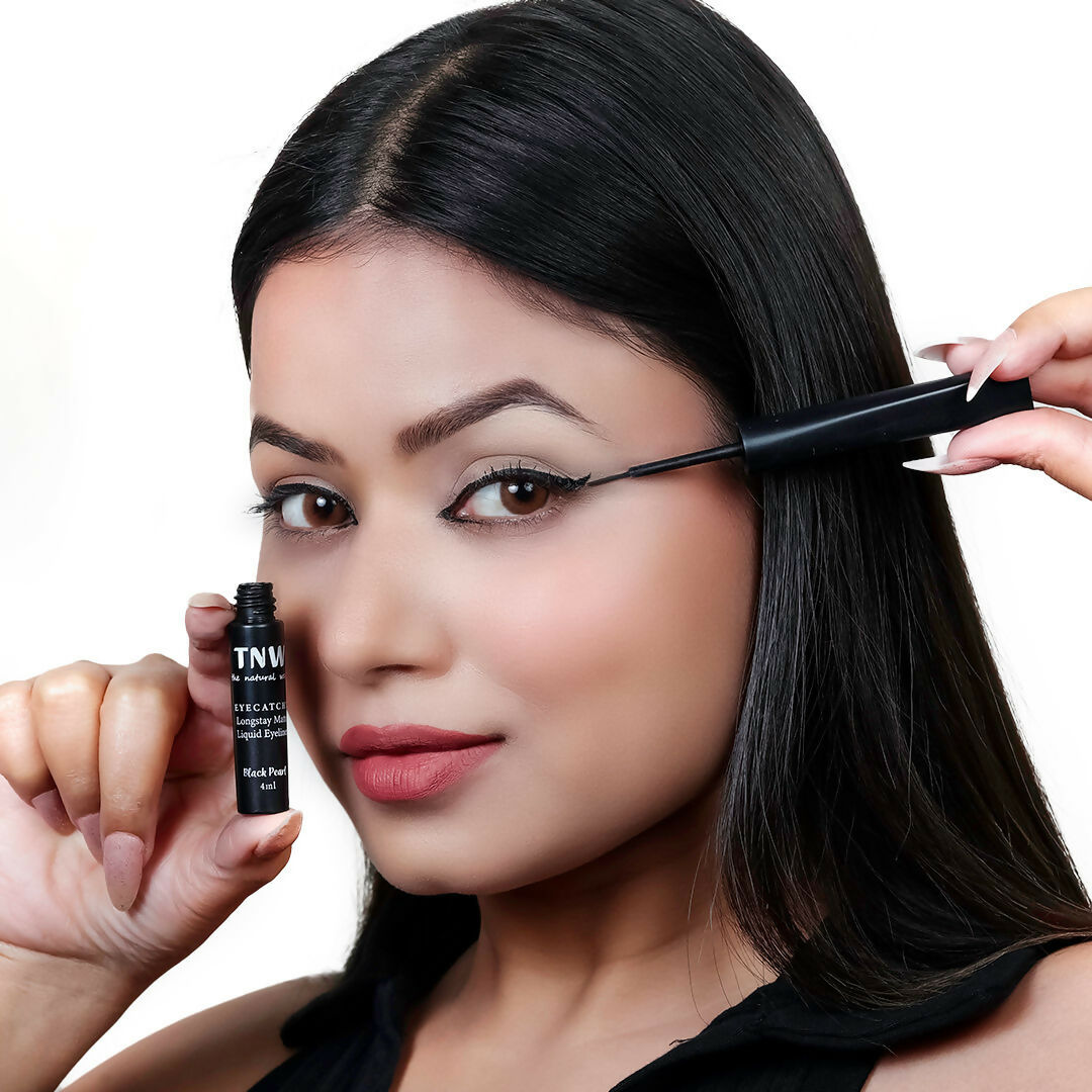 The Natural Wash Eyecatchy Longstay Matte Liquid Eyeliner - Black Pearl | Grocsy