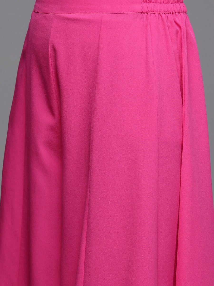 Ahalyaa Women's Traditional Wear Co-ods - Pink | Grocsy