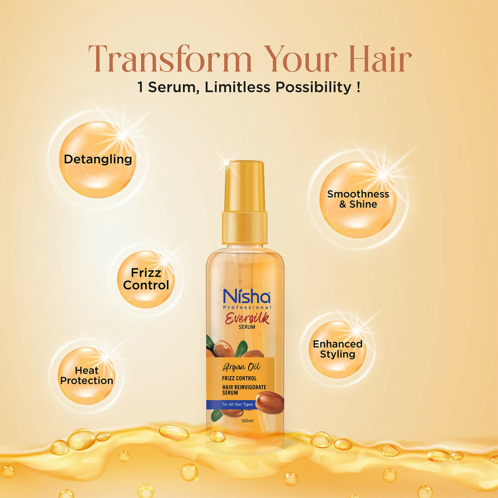 Nisha Hair Serum Eversilk Argan Oil Serum | Grocsy
