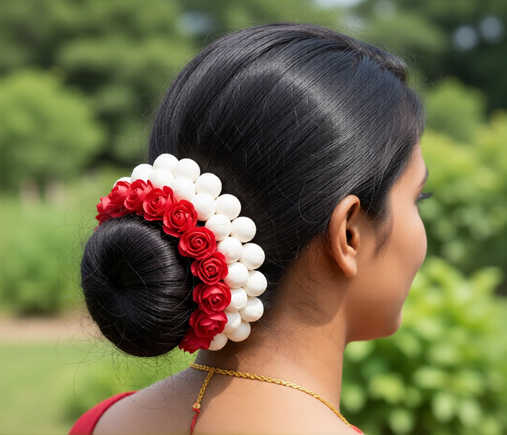 Multi-Color Flower Hair Gajra | Grocsy