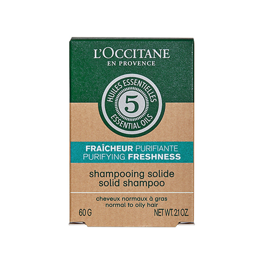 L'Occitane Purifying Freshness Solid Shampoo | Grocsy