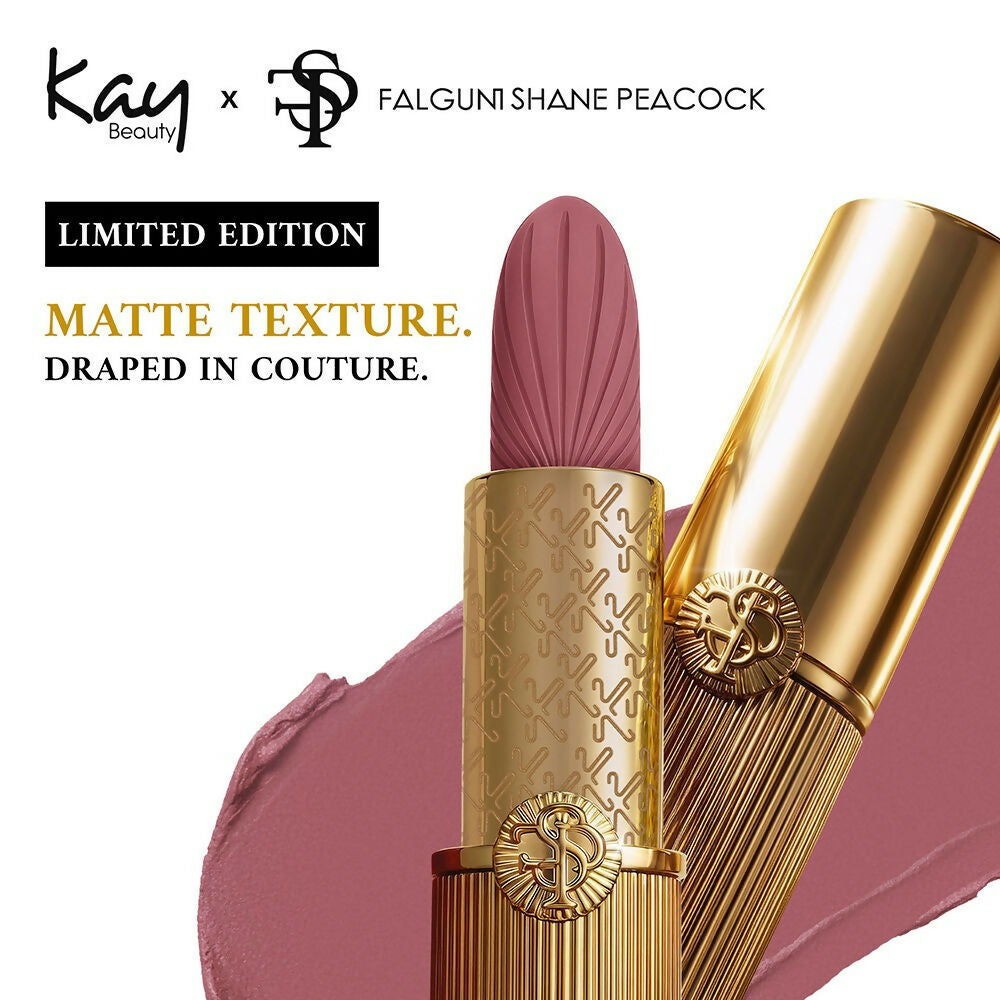 Kay Beauty x Falguni Shane Peacock Luxe Matte Lipstick - Champagne Brocade | Grocsy
