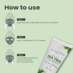 Glamveda Tea Tree Anti Acne Mud Mask | Grocsy