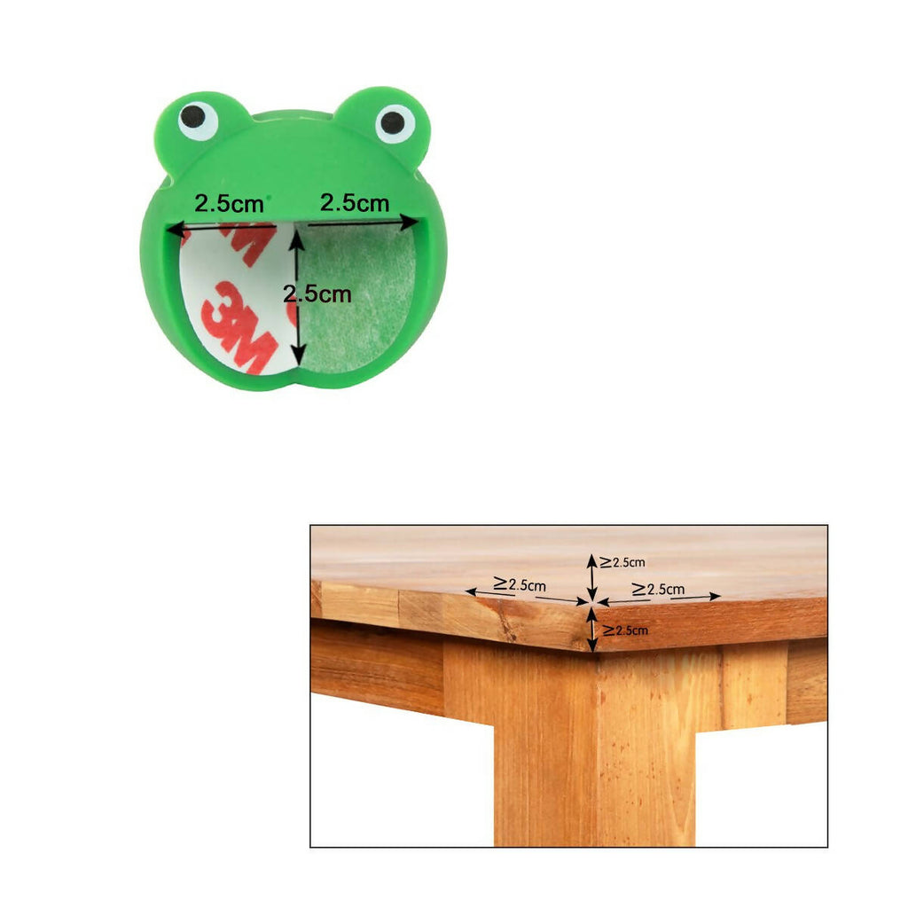 Safe-O-Kid Elegant Catchy Animal Shaped Corner Guards, Green | Grocsy