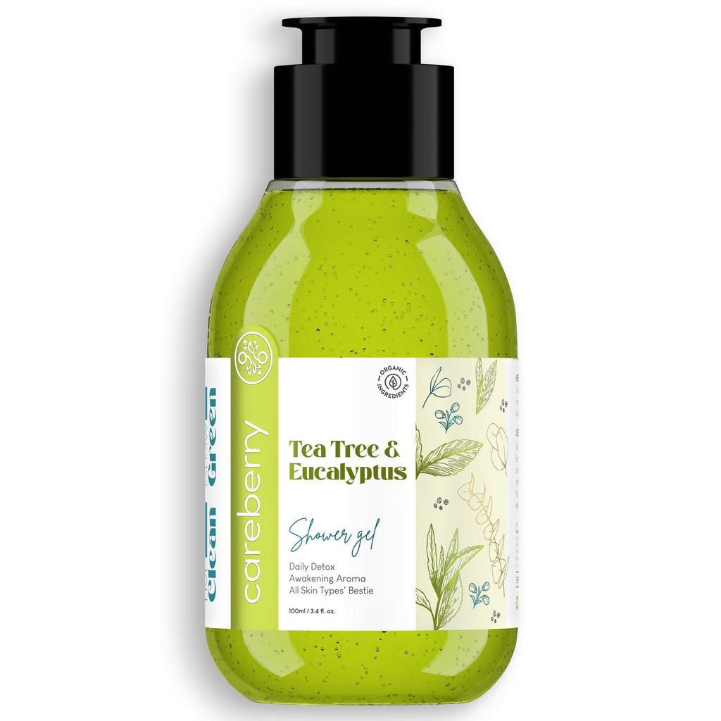 Careberry Tea Tree & Eucalyptus Oil Shower Gel | Grocsy