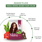 Nisha Henna Based Hair Colour For Women & Men Natural Brown | Grocsy