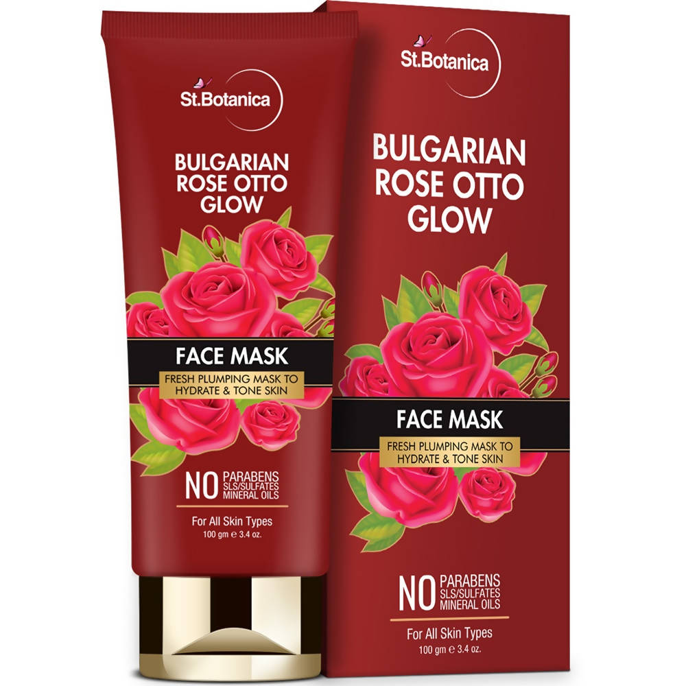 St.Botanica Bulgarian Rose Otto Glow Face Mask | Grocsy