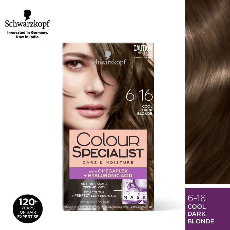 Schwarzkopf Colour Specialist Permanent Hair Colour - 6.16 Cool Dark Blonde | Grocsy