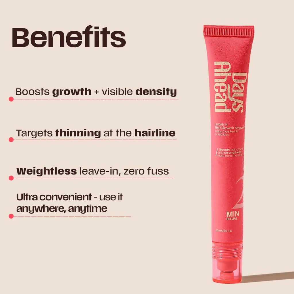 Days Ahead Leave-in Hair Growth Ampoule Serum (Roll on) | Grocsy