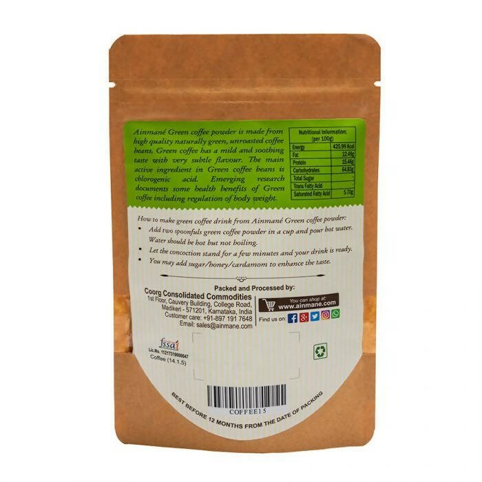 Ainmane Green Coffee Powder | Grocsy