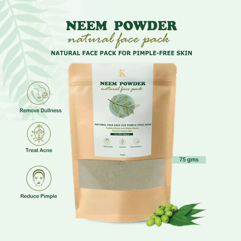 Kimayra Neem Powder For Pimple Free Skin - Help In Dullness & Treat Acne | Grocsy